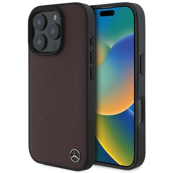 Mercedes-Benz Leder Case – Braun für iPhone 16 Pro Max