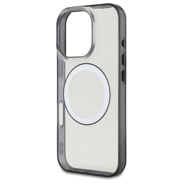 Mercedes-Benz MagSafe Hülle für iPhone 16 Pro Max – Transparent mit Logo