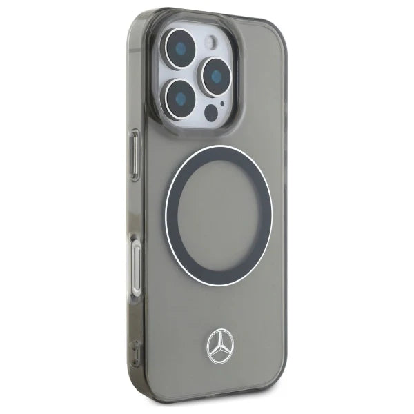 Mercedes-Benz MagSafe Hülle für iPhone 16 Pro – Transparent mit Sternlogo