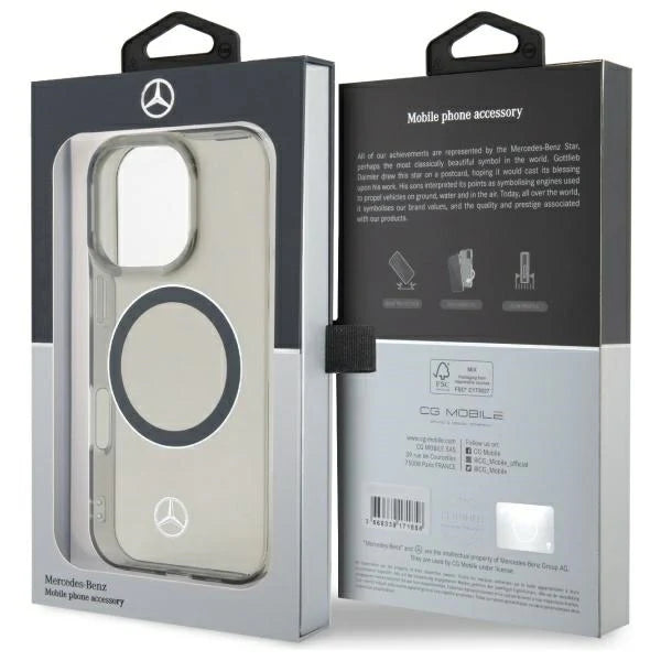 Mercedes-Benz MagSafe Hülle für iPhone 16 Pro – Transparent mit Sternlogo