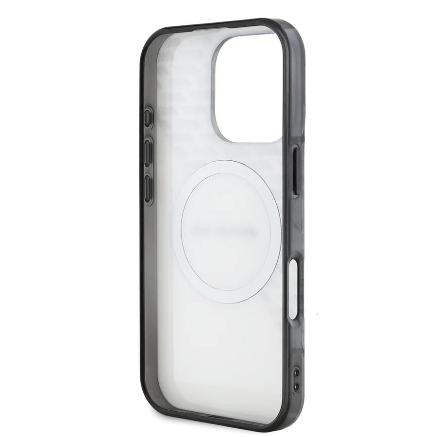 AMG Handyhülle für iPhone 16 Pro Max – Transparent mit MagSafe & Logo-Print