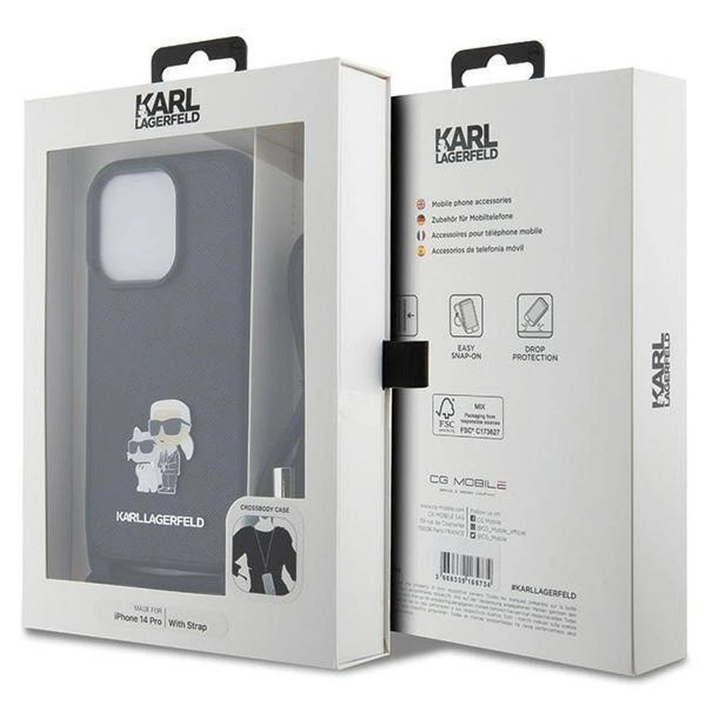 Karl Lagerfeld Umhänge Handyhülle iPhone 14 Pro