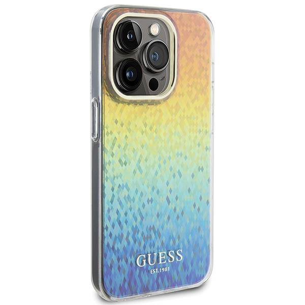 Guess Faceted Mirror Disco Hülle für iPhone 15 Pro Max – Iridescent