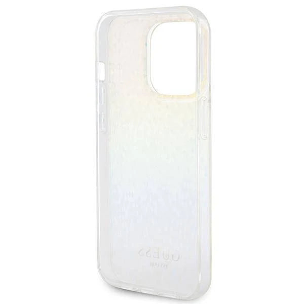Guess Faceted Mirror Disco Hülle für iPhone 15 Pro Max – Iridescent