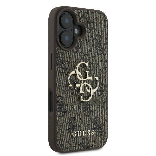 GUESS 4G Big Logo Hülle – für iPhone 16 (Braun)