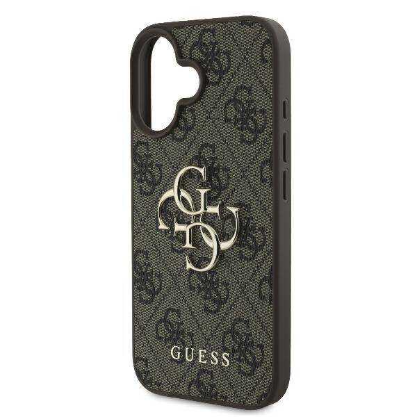 GUESS 4G Big Logo Hülle – für iPhone 16 (Braun)