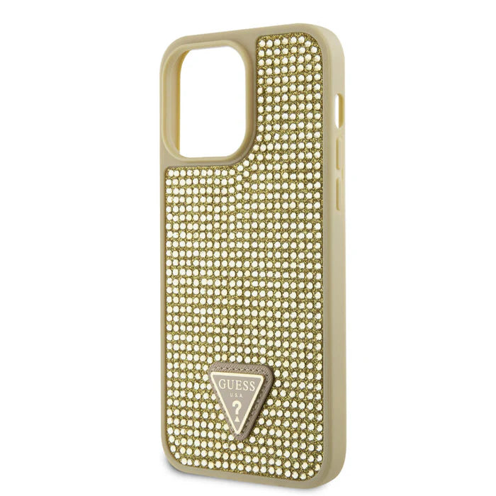Guess 4G Glitter Case für iPhone 15 Pro Max – Gold