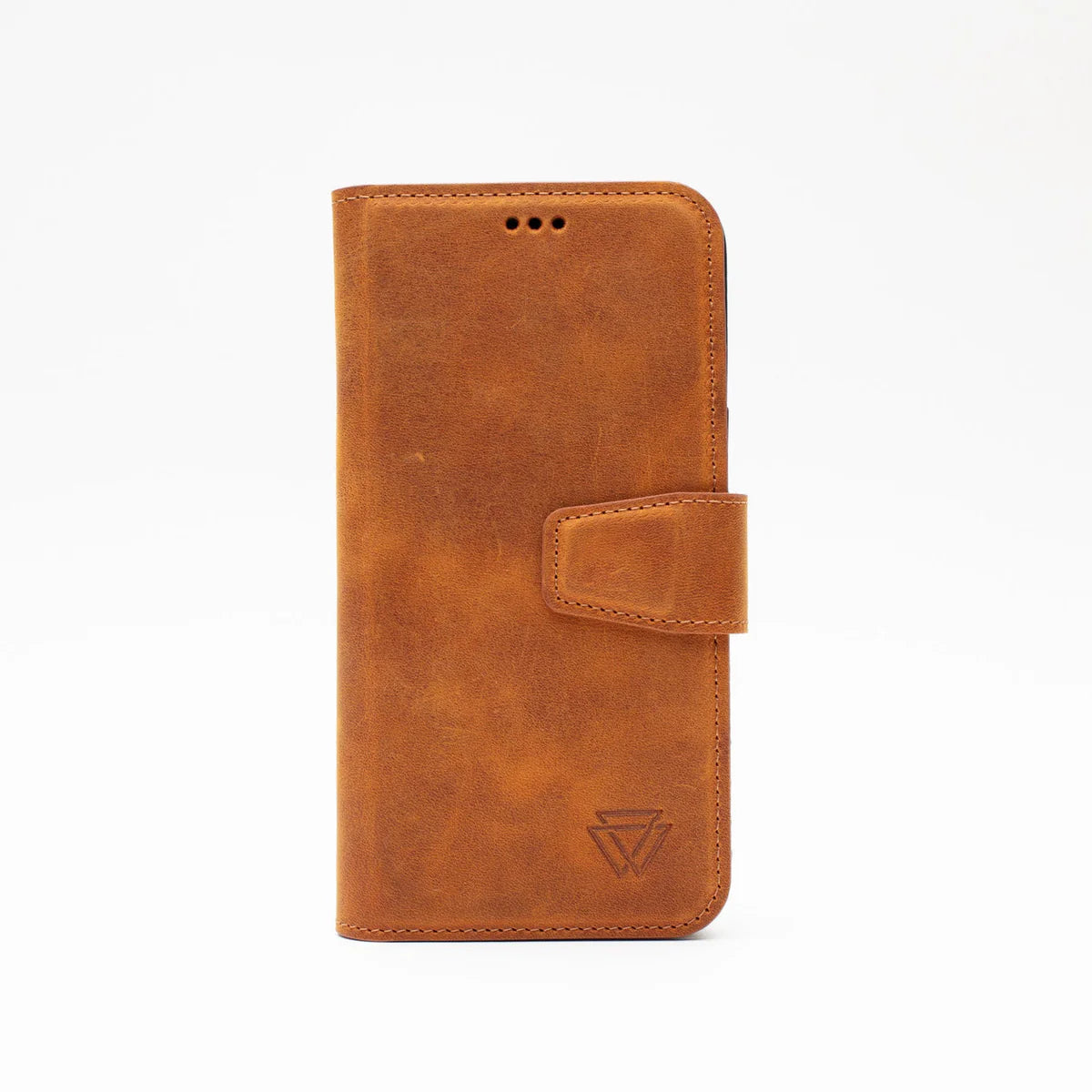 Wachikopa Echtleder Wallet Case für iPhone 16 – Braun