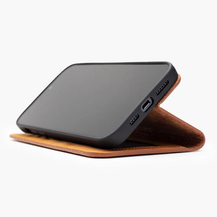 Wachikopa Echtleder Wallet Case für iPhone 16 – Braun