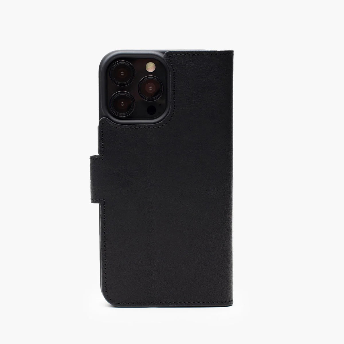 Wachikopa Echtleder Wallet Case für iPhone 16 – Schwarz