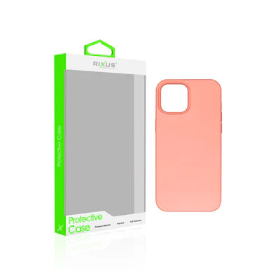 Rixus MagSafe-kompatibles Silikon-Case für iPhone 13 Pro – Pink