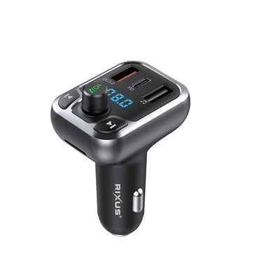 Rixus Bluetooth FM Transmitter – Musik & Laden unterwegs