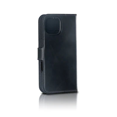 RIXUS 2-in-1 Leder-Wallet Hülle für iPhone 16 Pro Max – Schwarz