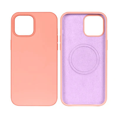 Rixus MagSafe-kompatibles Silikon-Case für iPhone 13 Pro – Pink