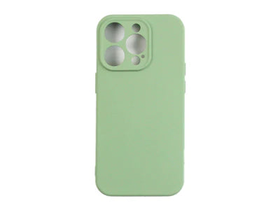 RIXUS Silikon Case mit Kameraschutz – Mintgrün – für iPhone 14 Pro