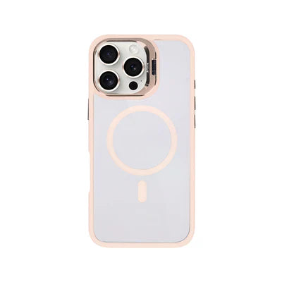 RIXUS MagSafe Hülle mit Kameraschutz für iPhone 16 Pro – Roségold