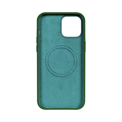 Rixus MagSafe-kompatibles Silikon-Case für iPhone 13 Pro – Dunkelgrün