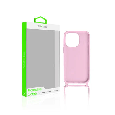 Rixus Crossbody Hülle Rosa – iPhone 15 Pro Max