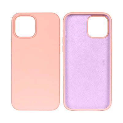 RIXUS Soft Touch Case – Pfirsichrosa für iPhone 15 Pro