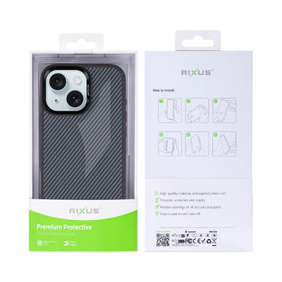 Carbon Style Schutzhülle für iPhone 14 – Robuste Hülle mit sportlicher Textur