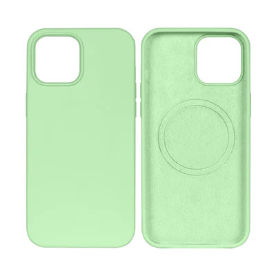 Rixus MagSafe-kompatibles Silikon-Case für iPhone 13 Pro – Mintgrün