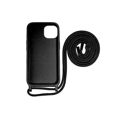 Crossbody Handyhülle – Schwarz für iPhone 15 Pro