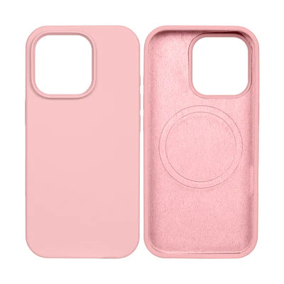 RIXUS Silikon MagSafe Hülle für iPhone 16 Pro – Rosa