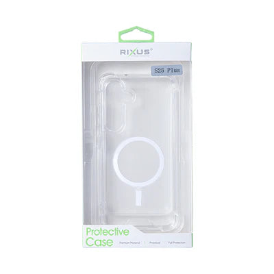 RIXUS Magnetic Clear Case – Transparent | für Samsung Galaxy S25+