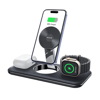 RIXUS 3-in-1 Kabellose Ladestation