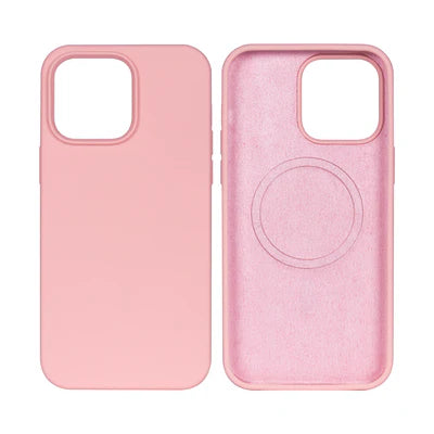 RIXUS Silikonhülle mit MagSafe – Rosa | Für iPhone 14 Pro Max