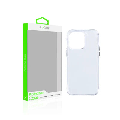 RIXUS Transparente Rückschale für iPhone 15 Pro Max – schlank & stoßfest