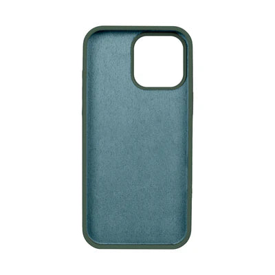 RIXUS Silikonhülle für iPhone 16 Pro Max – Dunkelgrün
