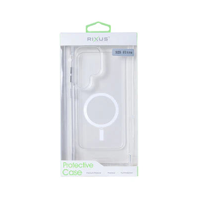 RIXUS Instinct Mag Case – Transparent | für Samsung Galaxy S25 Ultra