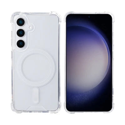 RIXUS Magnetic Clear Case – Transparent | für Samsung Galaxy S25+