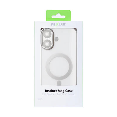 RIXUS MagSafe Hülle für iPhone 16 – Silver