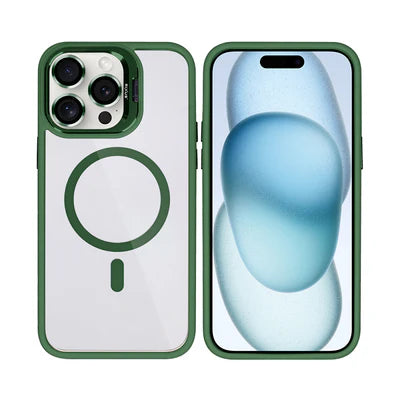 RIXUS Magnet Hülle mit Kameraschutz – iPhone 15 Pro Max – Grün