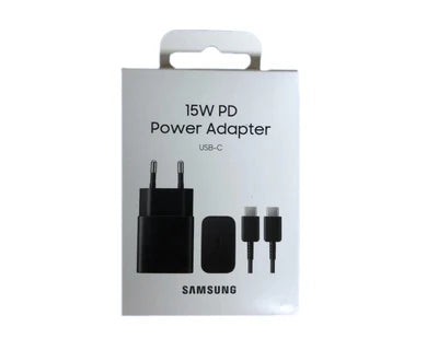 Samsung 15W Power Adapter mit USB-C Kabel – Schnelles & sicheres Laden
