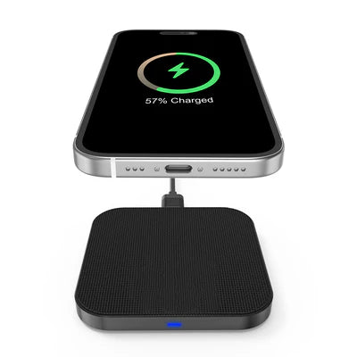 Rixus Boost 15W Wireless Charging Pad – Schnelles, kabelloses Laden für Smartphones & Tablets
