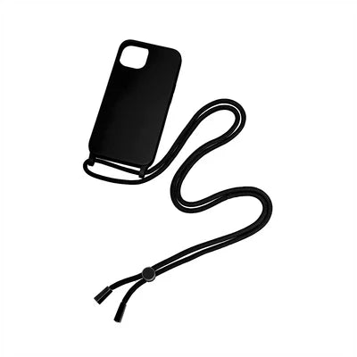 Crossbody Handyhülle – Schwarz für iPhone 15 Pro