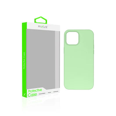 RIXUS Soft Touch Case – Mintgrün für iPhone 15 Pro