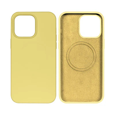 RIXUS Silikonhülle mit MagSafe – Gold | Für iPhone 14 Pro Max