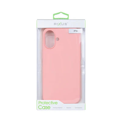 RIXUS Silikon MagSafe Hülle für iPhone 16 – Rosa