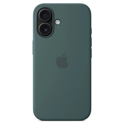 Apple Silikon Case mit MagSafe für iPhone 16 – Lake Green