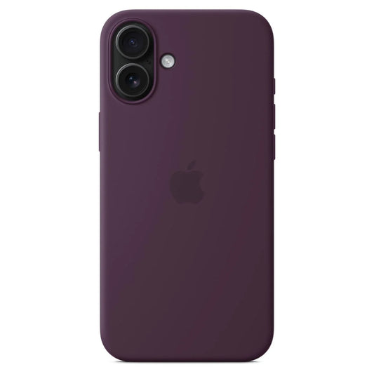 Apple Silikonhülle für iPhone 16 – Dunkelviolett