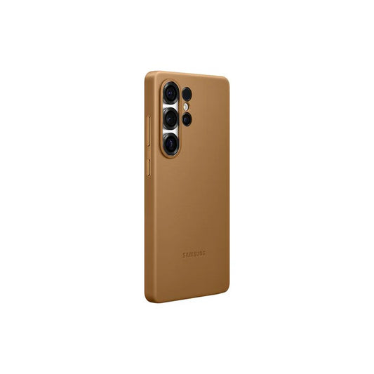 Samsung Galaxy S25 Ultra Kindsuit Case – Premium Lederoptik in Braun