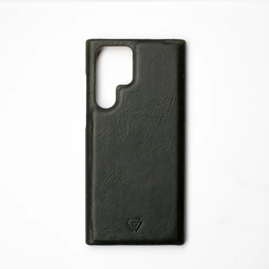 Wachikopa Echtleder Case für Samsung Galaxy S25 Ultra – Handgefertigt, Schwarz