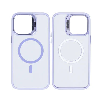 RIXUS Metal Lens Protection MagSafe Case für iPhone 13 – Lavendel