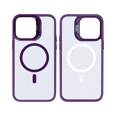 RIXUS Metal Lens Protection MagSafe Case für iPhone 13 – Violett