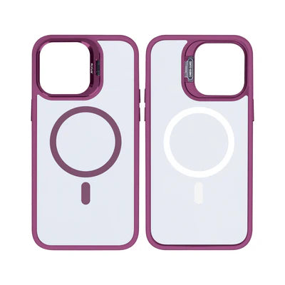 RIXUS Metal Lens Protection MagSafe Case für iPhone 13 – Violett