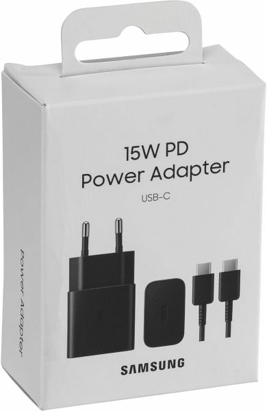 Samsung 15W Power Adapter mit USB-C Kabel – Schnelles & sicheres Laden